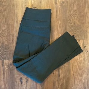 Tummy control dress pants - like new - dark green